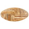 vidaXL Dining Table Oval 200x100x75 cm Rough Mango Wood