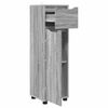 vidaXL Bathroom Cabinet Grey Sonoma 30.5 x 30 x 101 cm Engineered Wood