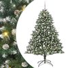 vidaXL Artificial Christmas Tree with 300 LEDs with Stand Green 180 cm