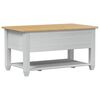 vidaXL Coffee Table with Drawer White 85 x 50 x 45 cm Solid Pine Wood