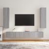 vidaXL 4 Piece TV Cabinet Set Grey Sonoma Engineered Wood