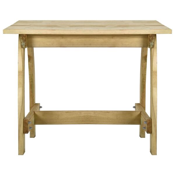 vidaXL 5 Piece Garden Dining Set Impregnated Pinewood