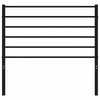 vidaXL Metal Replace Headboard Black 107 cm