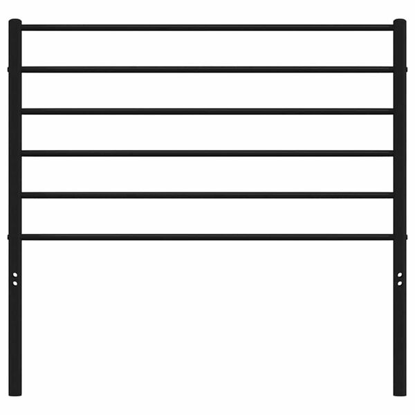 vidaXL Metal Replace Headboard Black 107 cm