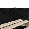 vidaXL Bed Frame with Drawer Black Oak 90 x 200 cm Solid Pine Wood