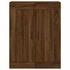 vidaXL Wall Mounted Cabinet Brown Oak 69.5x34x90 cm Engineered Wood
