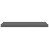vidaXL Floating Wall Shelf High Gloss Grey 60x23.5x3.8 cm MDF
