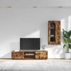 vidaXL TV Cabinet Set with Drawer FLORIN Smoked Oak Engineered Wood