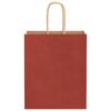 vidaXL Paper Bags 50 pcs with Handles Red 18x8x22 cm
