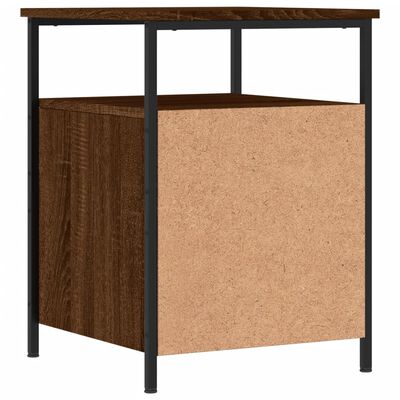 vidaXL Bedside Cabinet Brown Oak 44x45x60 cm Engineered Wood