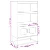 vidaXL Highboard Pink 68x39x123 cm Steel