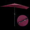 vidaXL Garden Parasol Bordeaux Red 294 x 150 x 224 cm
