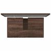 vidaXL 2 Piece Bathroom Furniture Set Brown Oak Engineered Wood