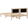 vidaXL Bed Frame with Headboard Black 140 x 190 cm Solid Pine Wood