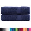 vidaXL Premium Bath Towels SOLUND 2pcs Navy Blue 100x150cm 600gsm