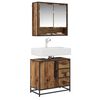 vidaXL Bathroom Cabinet Old Wood 65 x 33 x 60 cm Engineered Wood