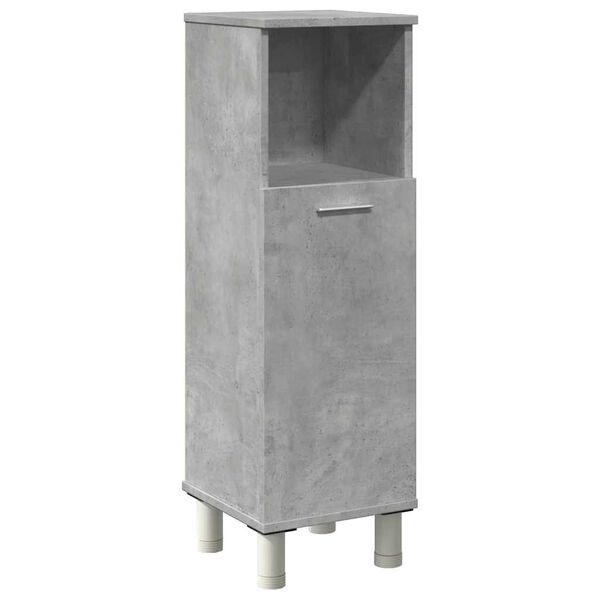 vidaXL Bathroom Cabinet Concrete Grey 30x30x95 cm Engineered Wood