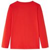 Kids' T-shirt with Long Sleeves Red 128