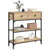 vidaXL Console Table Sonoma Oak 72.5x25x75 cm Engineered Wood