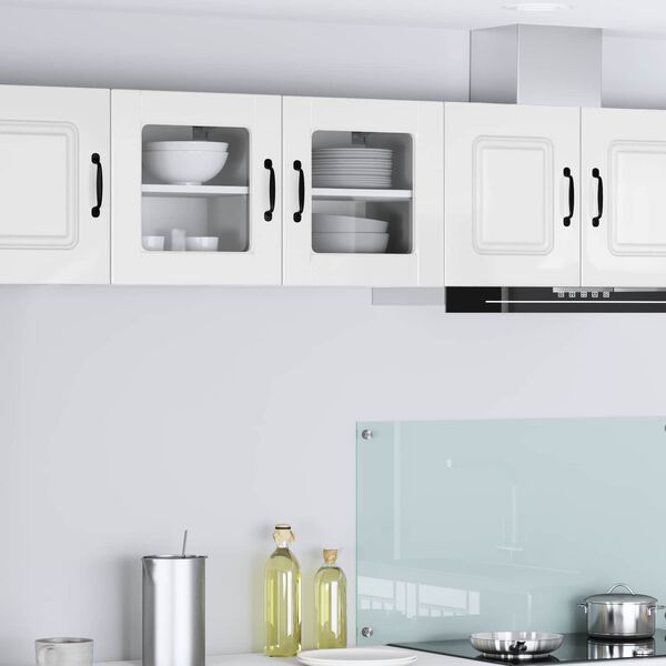 vidaXL Kitchen Cabinet 2 pcs High Gloss White 40 x 31 x 40 cm