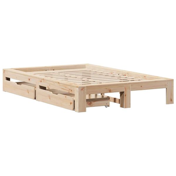 vidaXL Bed Frame without Mattress 120x200 cm Solid Wood Pine