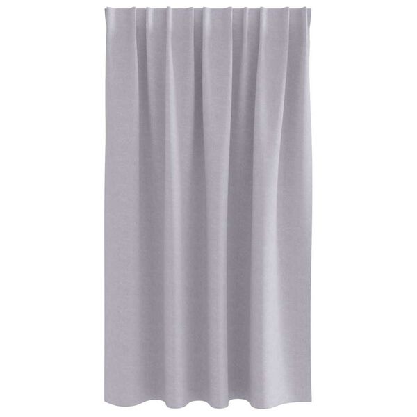 vidaXL Blackout Curtains with Rings 2 pcs Metal Grey 140 x 140 cm