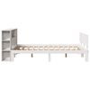 vidaXL Bookcase Bed without Mattress White 120x190 cm Small Double Solid Wood Pine