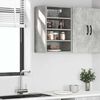 vidaXL Hanging Cabinet Riga Concrete Grey 40x29.5x60 cm Engineered Wood