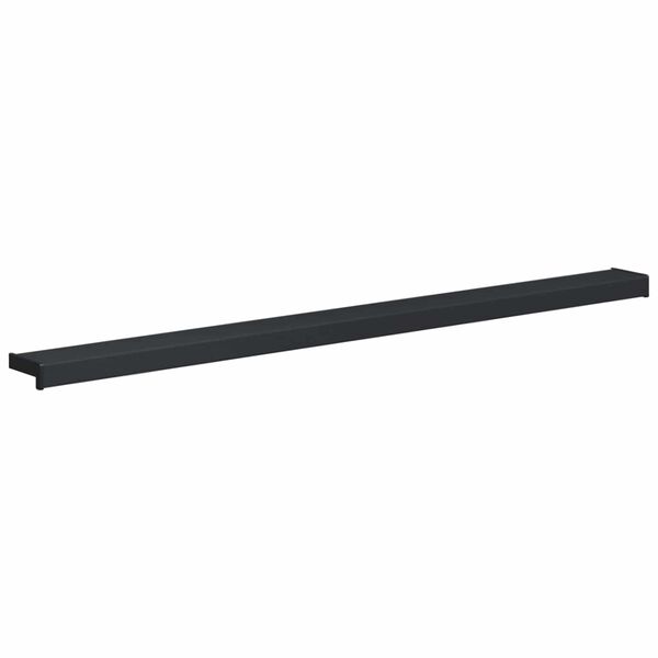 vidaXL Window Sill Anthracite with Wood Grain 120 x 10 x 4.5 cm PVC