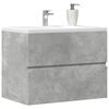 vidaXL Bathroom Cabinet Concrete Grey 60x38.5x45 cm Engineered Wood