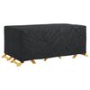 vidaXL Furniture Cover Plain Black 240 x 140 x 90 cm 420D