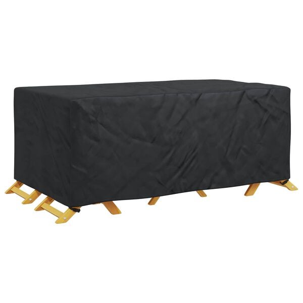 vidaXL Furniture Cover Plain Black 240 x 140 x 90 cm 420D