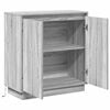 vidaXL LED Sideboard Grey Sonoma 71 x 34.5 x 75 cm Engineered Wood