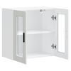 vidaXL Kitchen Wall Cabinet with Glass Door Porto White