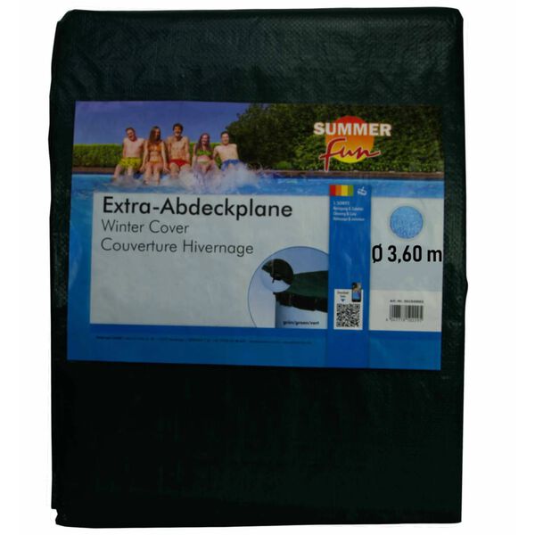 Summer Fun Winter Pool Cover Round 360 cm PVC Green