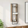 vidaXL Wall Shelf Artisan Oak 30 x 25 x 100 cm Engineered Wood