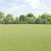 vidaXL Fence with Post Silver 1.5 x 10 m Steel