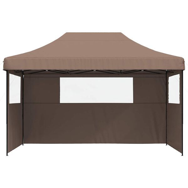 vidaXL Party Tent Folding Brown 292 x 440 x 315 cm Oxford Fabric