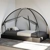 vidaXL Mosquito Net Mongolia with Doors 220 Mesh&nbsp;Black&nbsp;200x120x130 cm