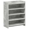 vidaXL Shoe Cabinet Concrete Grey 73.5 x 36 x 92 cm Engineered Wood
