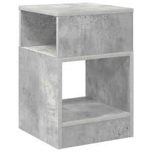 vidaXL End Table Concrete Grey 30.5 x 30 x 45 cm Engineered Wood