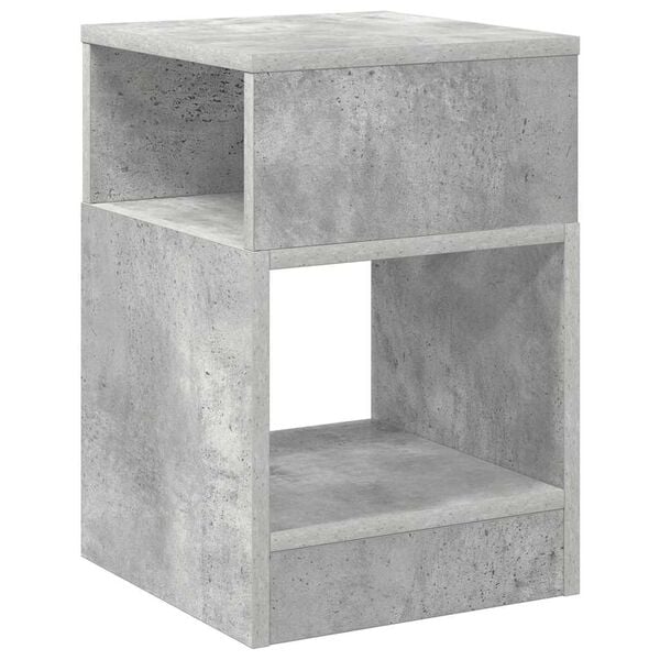 vidaXL End Table Concrete Grey 30.5 x 30 x 45 cm Engineered Wood