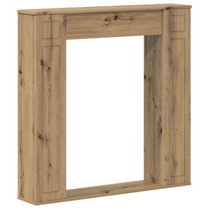 vidaXL Fireplace Surround Artisan Oak 100 x 20 x 100 cm