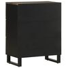 vidaXL Sideboards 2 pcs Black 60x33x75 cm Solid Wood Mango