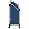 vidaXL Laundry Sorter with 4 Bags Blue Steel