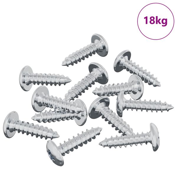 vidaXL Screw 13636 pcs Silver M4 x 16 mm Steel