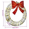 vidaXL Wreath with 80 LEDs Warm white 90 cm Rattan
