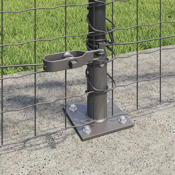 vidaXL Fence Post 26 pcs Grey 3.2 x 3.2 x 90 cm
