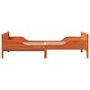 vidaXL Bed Frame with Headboard Wax Brown 80 x 200 cm Engineered Wood