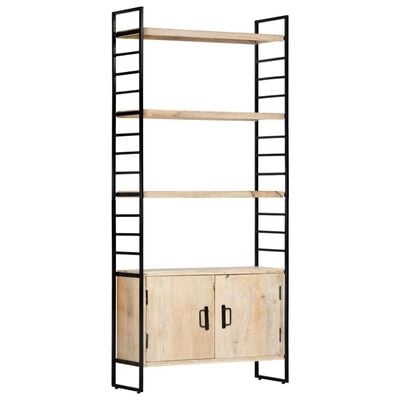 vidaXL 4-Tier Bookcase 80x30x180 cm Solid Mango Wood
